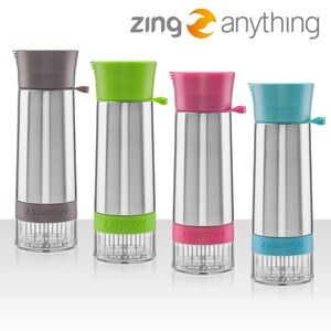 Aquazinger Stainless Fruit Infuser Bottle in Aqua